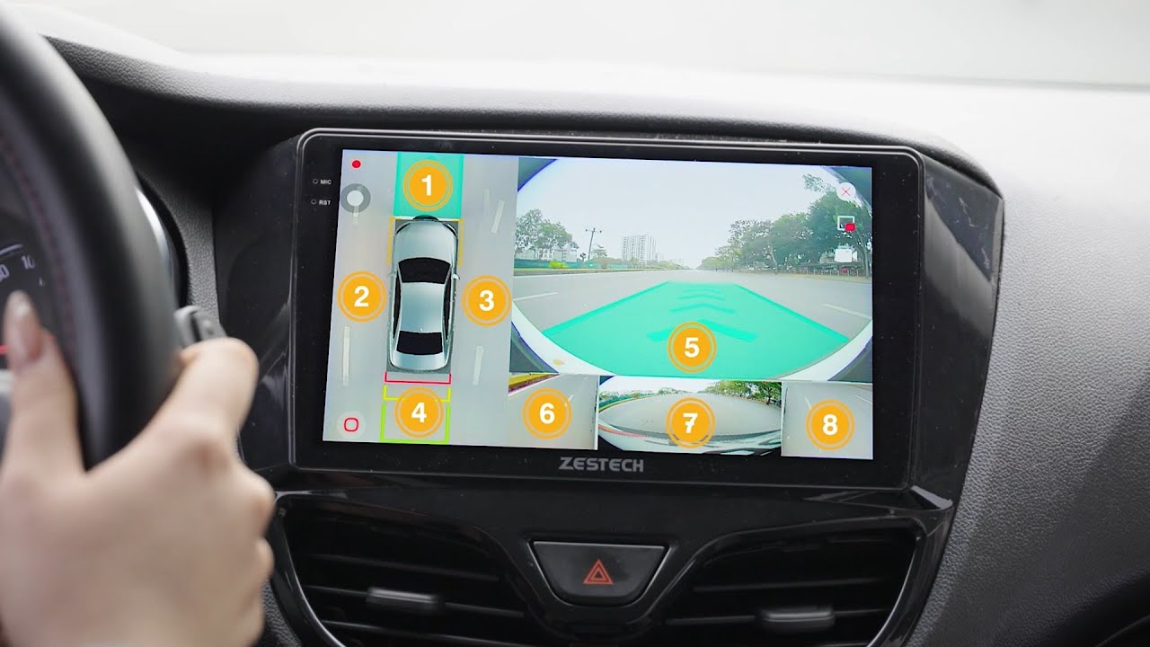 MÀN HÌNH ANDROID ZX ADAS | CÔNG NGHỆ CAMERA 360 ĐỘ - 8 GÓC NHÌN