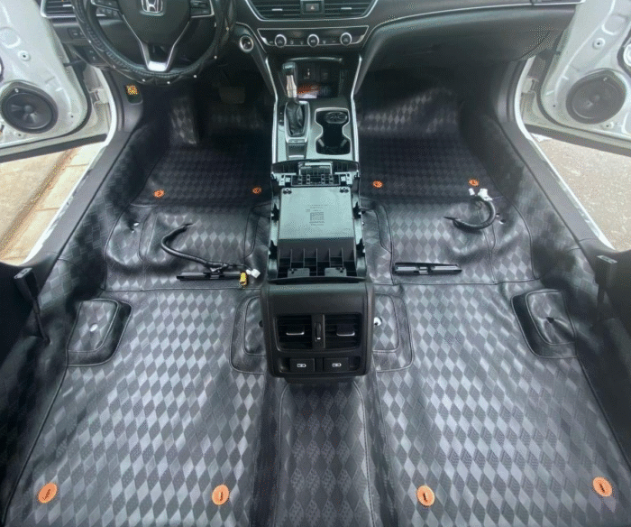 Trải Sàn Da Kim Cương Ô Tô Cao Cấp