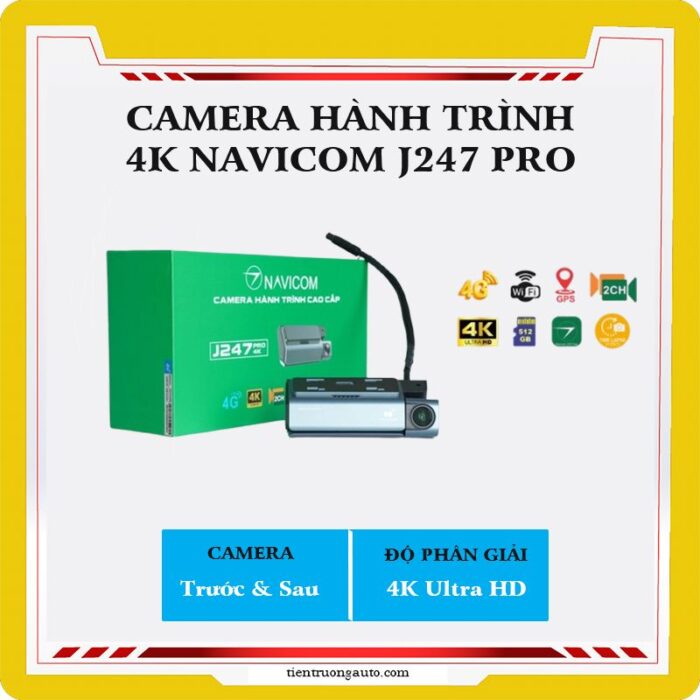 Camera Hanh Trinh Navicom J247 Pro 4k