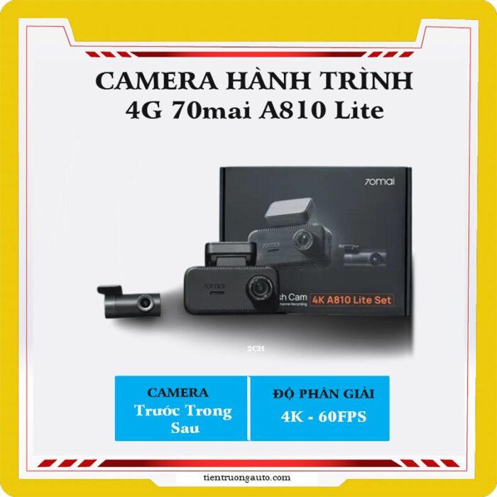 Camera Hành Trình 70mai 4k A810 Lite
