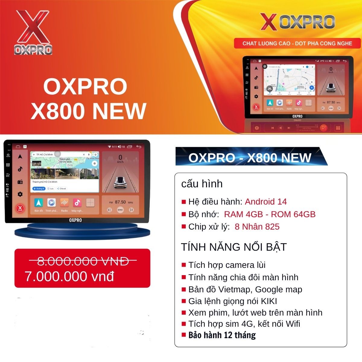 Màn Hình Android Oxpro X800 New 1 (2) Màn Hình Android Oxpro X800 New 1 (2)